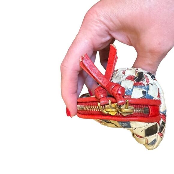 Bottega Veneta Multi Color Mini Zip Pouch in Excellent Condition - Picture 9 of 10